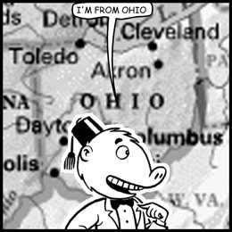 Panel with Ohio Map